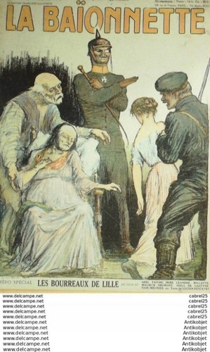 La Baionnette 1916 # 062 (Bourreaux De Ville) Marseillaise Ibels Willette Iribe - Picture 1 of 9