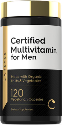 Multivitamin For Men | 120 Capsules | With Vitamins A, C, D, E | by Carlyle