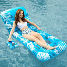 Inflatable Pool Float Adult - Pool Floaties Lounger Floats Floating Chair Raft w