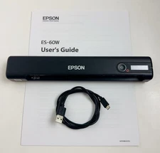 Epson WorkForce ES-60W Wireless Document Scanner  W/ Power Cord FREE SHIPPING