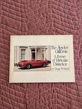 Ferrari California Spyder 250 Book Carrick Spider 250gt Fair Condition
