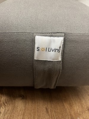 NEW Sol Living Rectangular Yoga Bolster Cushion, Meditation Pillow (26 x8 x5 )
