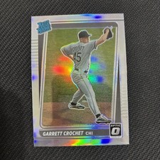 Panini Donruss Optic Garrett Crochet White Sox Card #64 Rated Rookie Prizm. rookie card picture