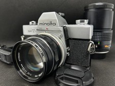 Minolta SRT101  MC ROKKOR-PF 55mm F1.7  MC TELE ROKKOR PF F2.8 135mm 2 lenses