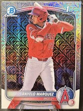 Anyelo Marquez 1st Mojo Refractor Rookie 2025 Bowman Chrome Card #BCP-201 Angels