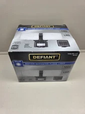 Defiant Solar Powered Outdoor 2-Head LED Motion activated Flood Light 1000 Lumen