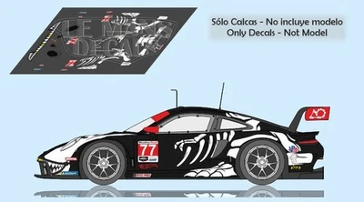 LE MANS DECALS Decals Porsche 992 GT3 R Petit Le Mans 2025 1:32 43 1:24 18 911 Slot Rexy calcas
