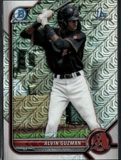 2022 Bowman #BCP-18 Alvin Guzman Chrome Prospects Mojo Refractors