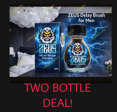 Zeus Delay brush easier than Spray For Men male oil desensitizer (2 bottles)