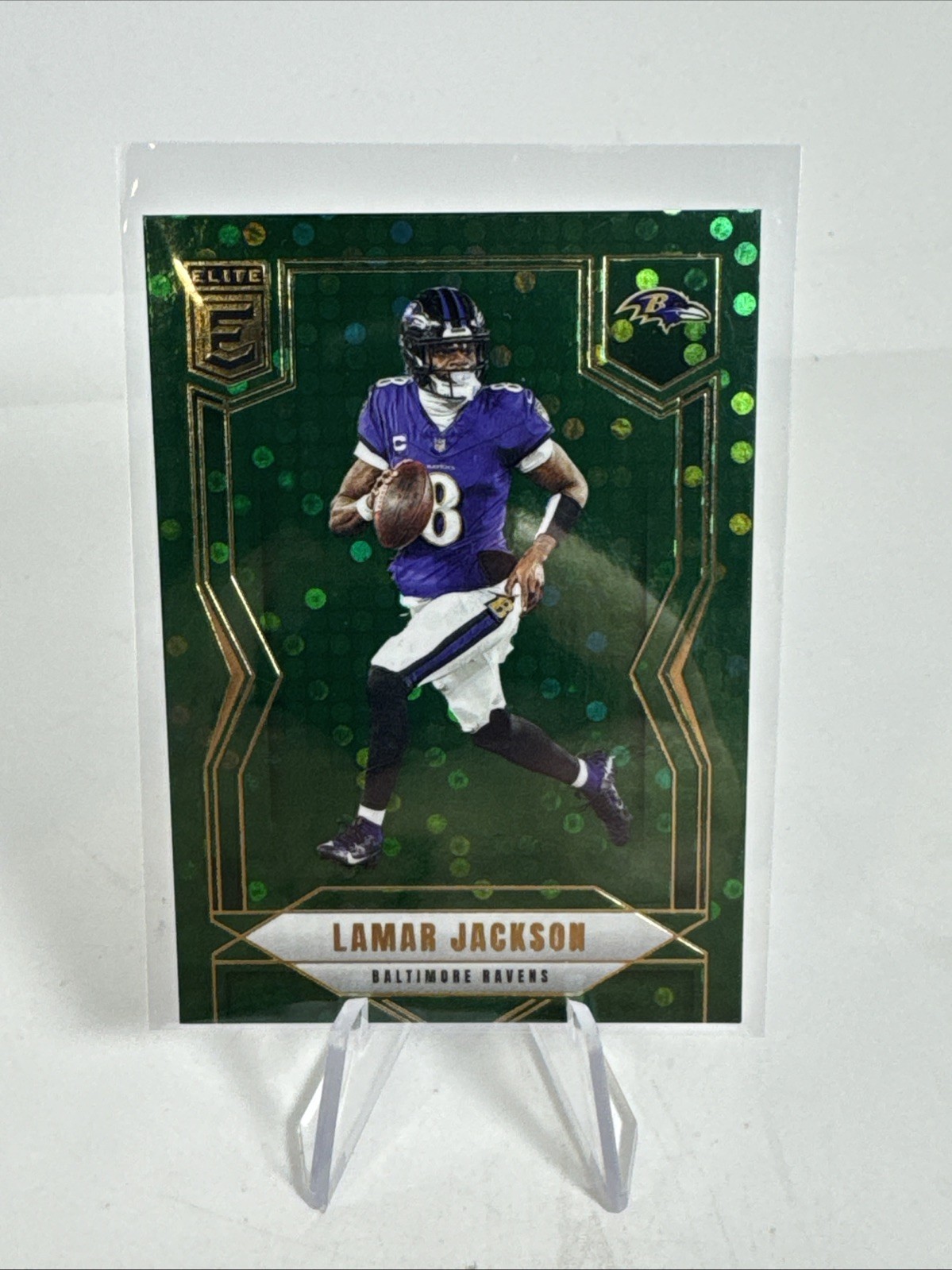 2025 Panini Donruss Elite - Lamar Jackson #10 Green Disco