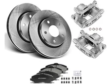 For 2007-2012 Jeep Wrangler Brake Pad Rotor and Caliper Set Front APR 58193PHKQ