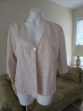 Giorgio Armani Le Collezioni Vintage Pale Pink Single Button S/S Woven Blazer 16