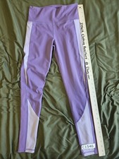 Under Armour Women's Small High Rise Fitted HeatGear Leggings Purple Pink