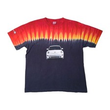 Vintage Volkswagen Bug Beetle Car Angel Vs Devil Good Vs Evil Tie Dye Shirt XL