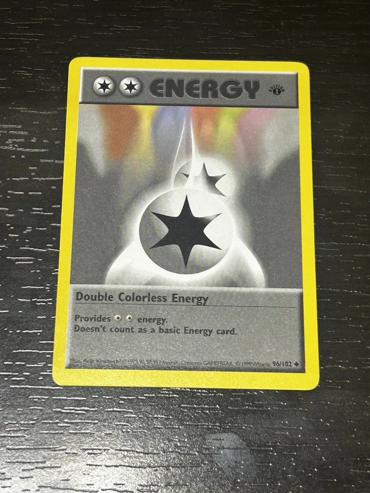 Pokémon TCG Double Colorless Energy Shadowless Base Set 1st Edition 96/102 NM! - Image 3 of 4