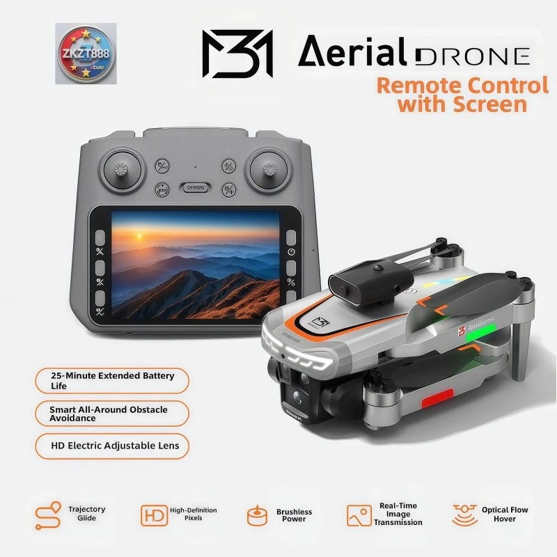 M3-3HD Drone 4K Camera Obstacle Avoidance Return Home GPS Tracking - Image 4 of 4