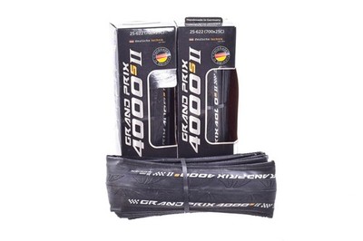 NEW Open Box Continental Grand Prix 4000s II 700x25C Road Tires set of 3 Black