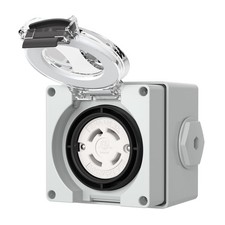 30 Amp Locking Female Plug Box NEMA L14-30C Generator Twist Lock Adapter