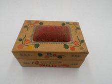 Shulton OLD SPICE Box Pin Cushion Early American Sewing Kit 1940s EMPTY