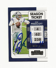 DAK     PRESCOTT     DALLAS      AUTOGRAPHED    CARD