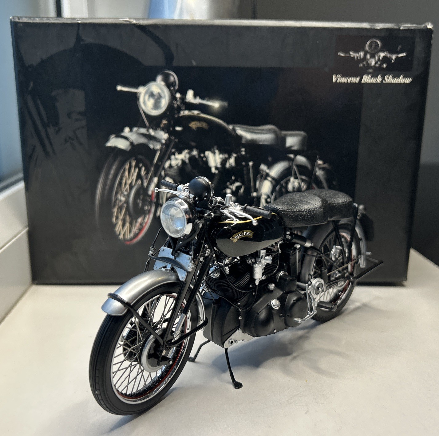 1:12 Minichamps 1950 Vincent HRD Series C Black Shadow Boxed