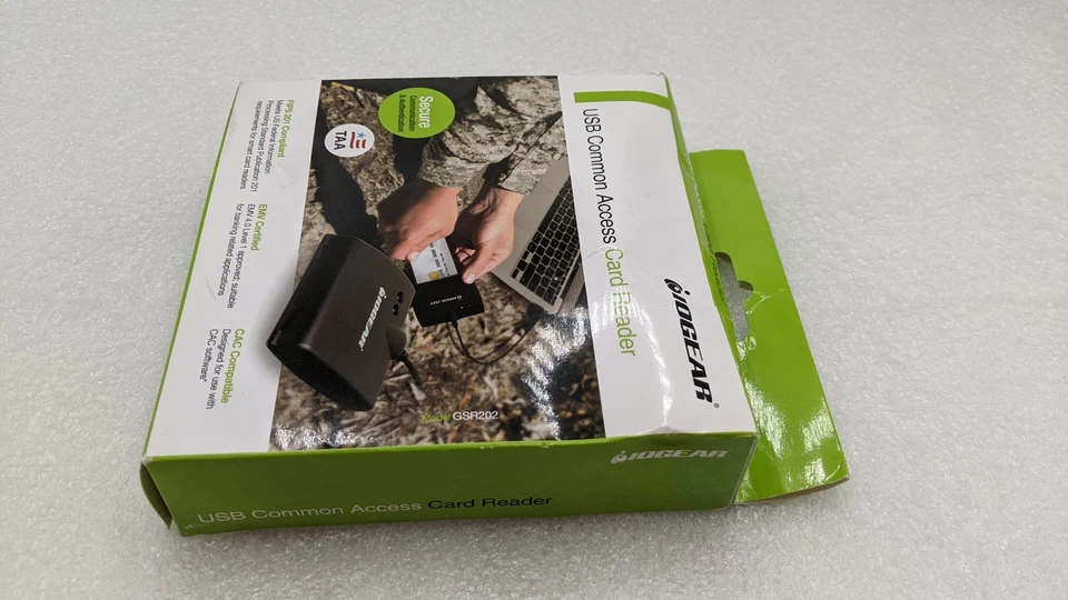 NEW IOGear GSR202 USB Smart Card Access Reader in Black W/ FREE SHIPPING - Image 2 of 4