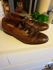 H by Hudson Brown Leather Loafers Size 7/41 Formal Shoes