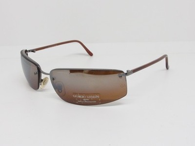 Vintage Giorgio Armani 1530 1144/59 68 braun mit braunen Iridiumgläsern Sonnenbrille