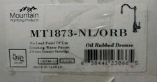 Mountain Plumbing MT1873-NL/ORB Single Handle FAUCET