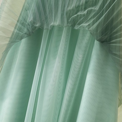 Women Pleated Maxi Skirt Sheer Dress Tulle Tutu High Elastic Waist A-line - Picture 14 of 20