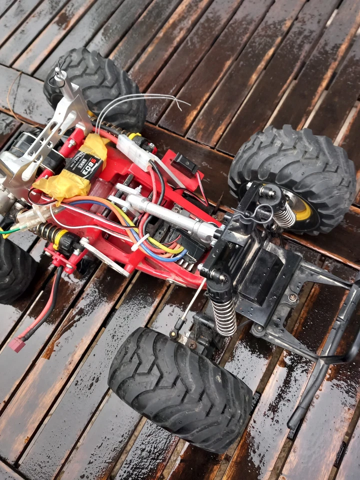 Abstützung Verstärkung Frontplatte Tamiya Monster Beetle Alu CNC - Bild 4 von 4