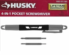 The Best Handiest Mini 4-In-1 Screwdriver Set In The World Made by HUSKY in USA