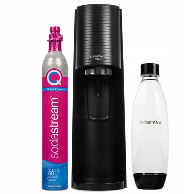 NEU Sodastream Wassersprudler Terra Schwarz mit Flasche 60L QuickConnect System