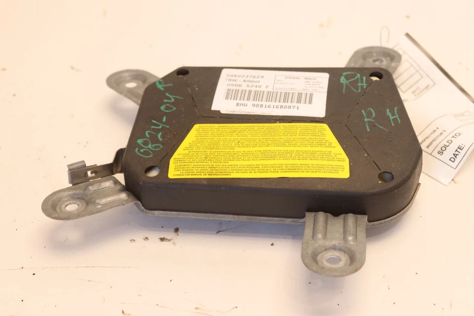 BMW M3 E36 1995-1999 PUERTA LATERAL DERECHA PASAJERO SRS BOLSA DE AIRE DE SEGURIDAD OEM Foto 3 de 4