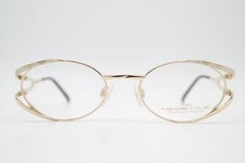 Vintage Glasses Neostyle DYNASTY 877 TITAN Gold Silver Oval Glasses Frame