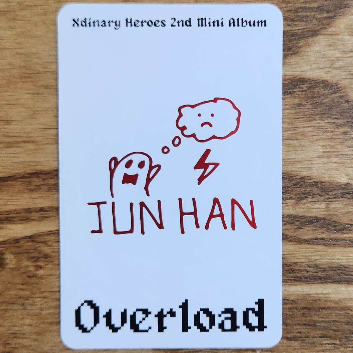 エクディズ　ジュンハン　トレカ Junhan Official Photocard Xdinary Heroes 2nd Mini Album