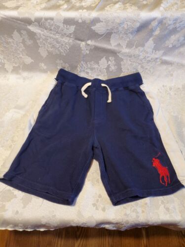 Polo Ralph Lauren Boy Youth Kids Blue, Red Big Pony Drawstring Shorts M (10-12) - Picture 1 of 7