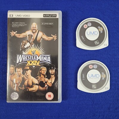 UMD Video WWE WRESTLEMANIA XXIV 24 Portable PSP REGION FREE PAL