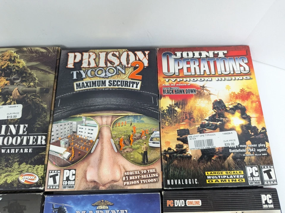 Lot Of 8 PC Military Shooter RPG FPS Games Medium Boxes Some With Manuals L12 - Image 3 of 4