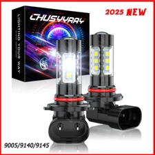 2PC 9005 LED Headlight Bulb 6000K 100W For Honda Foreman Rubicon 500 Rancher 420
