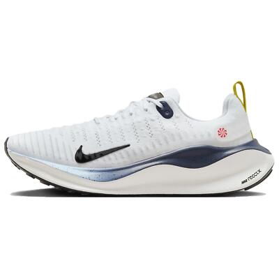 Level SS/New -  Nike ReactX Infinity Run 4 White Navy Speed Yellow - HJ9071-100