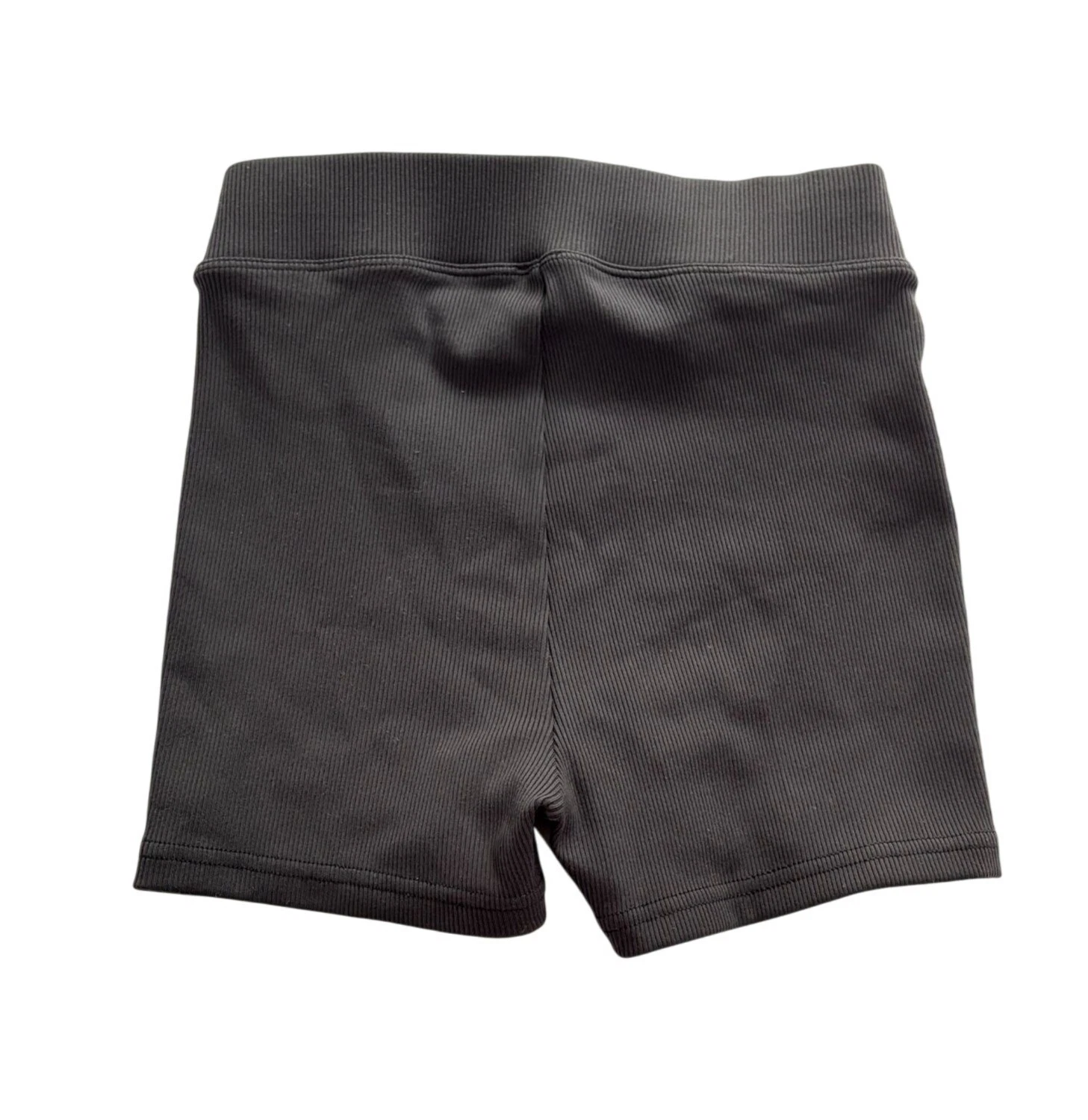 alo-yoga goddess ribbed high-waist hot shorts
