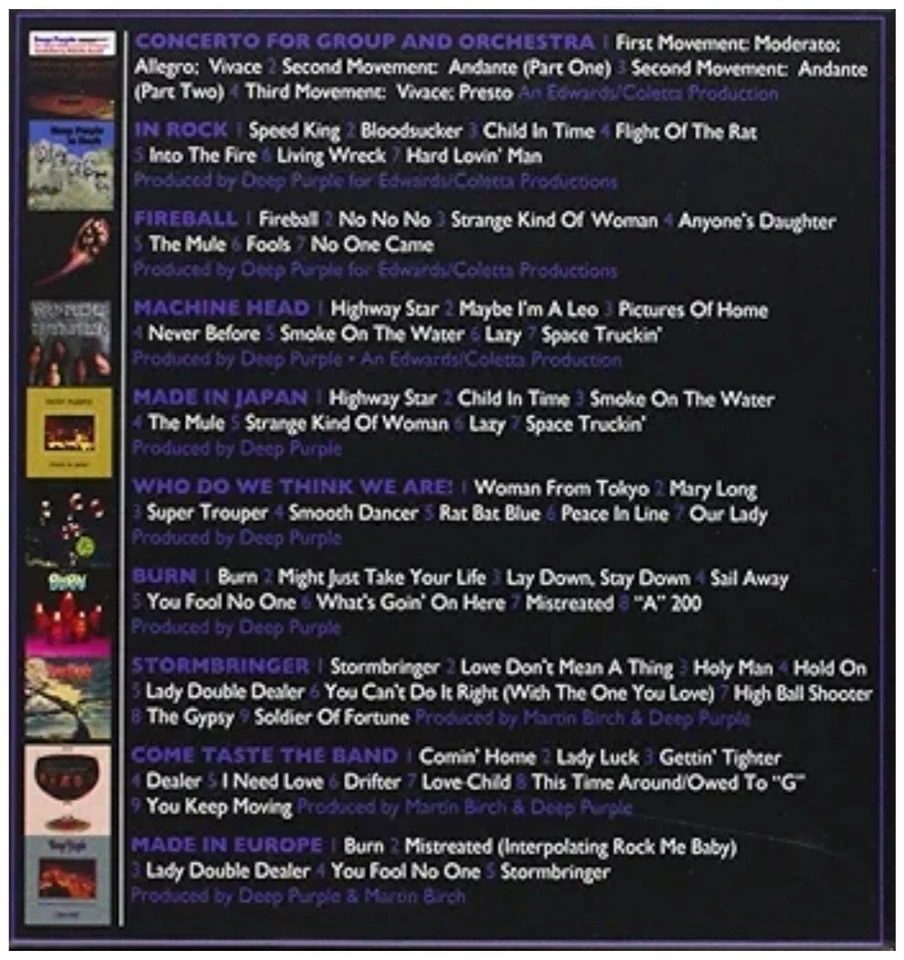 DEEP PURPLE 💜 The Complete Albums 10 CDS💿 1970-1976  NEW SEALED BOX✔ SET 2013  - Image 2 of 4