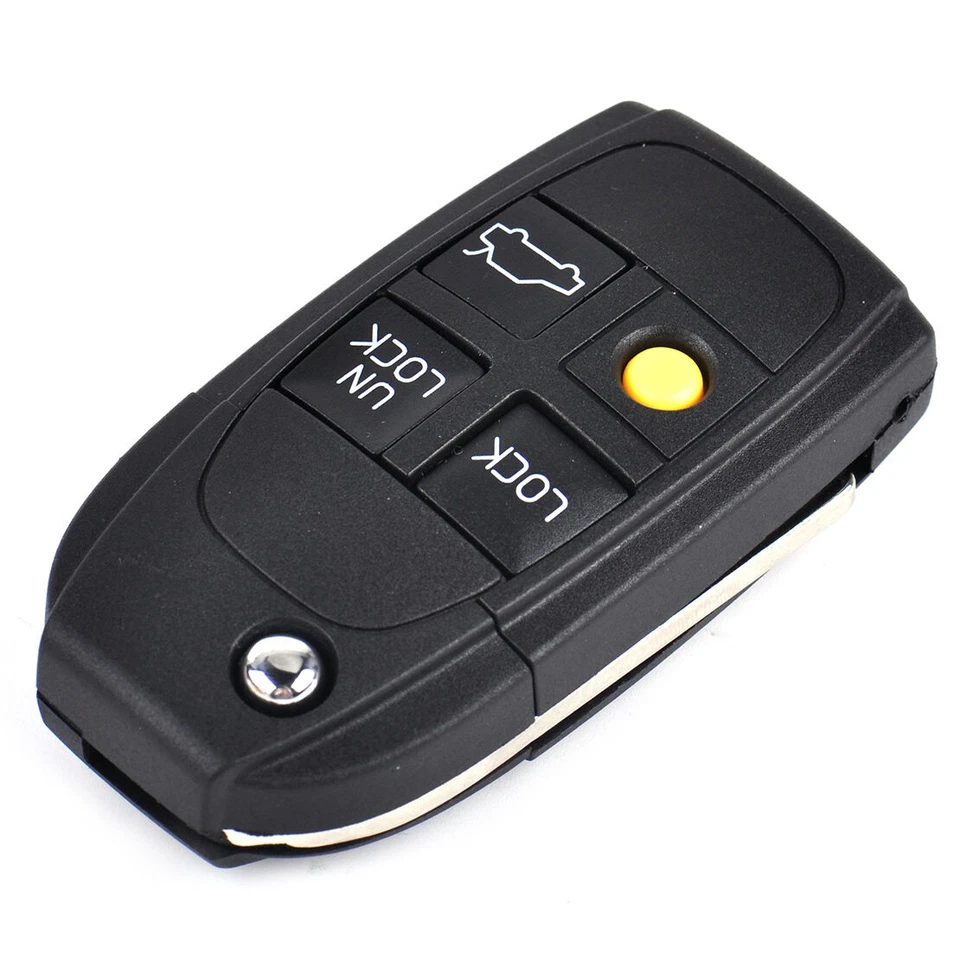 1 pieza 3+1 botón coche llavero carcasa cubierta para Volvo S40 V40 S80 C70 S60 1999-2004 Foto 2 de 4