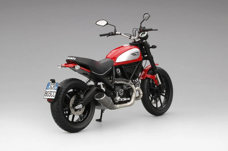 MODELLINO MOTO 1:12 TRUESCALE MINIATURES DUCATI SCRAMBLER 2015 ROSSO TSM MODEL - Immagine 4 di 4