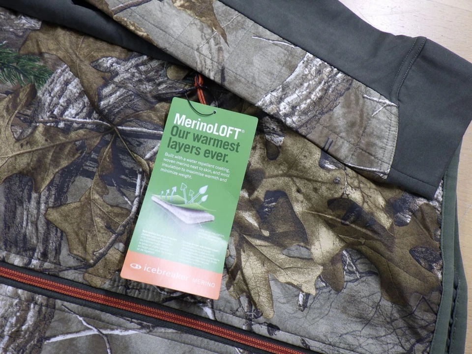 Nueva Chaqueta Icebreaker Merino Para Hombre LS Cremallera en Camuflaje Talla M Nueva Con Etiquetas Foto 3 de 4