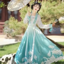 Hanfu Green Costume Chinese Traditional Ancient Dress Oriental Dress Dance Wear