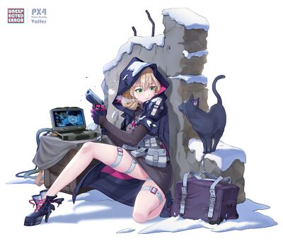 Anime girls  art 2d portrait display frontline px4 storm playmat gaming mat