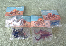 Vtg Arco Noah's Ark Toy Animals- 4 Pairs- Gorilla, Alligator, Seal, Zebra- NIP