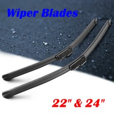 22 24 Windshield Wiper Blades Premium Hybrid Silicone J-hook Oem High Quality